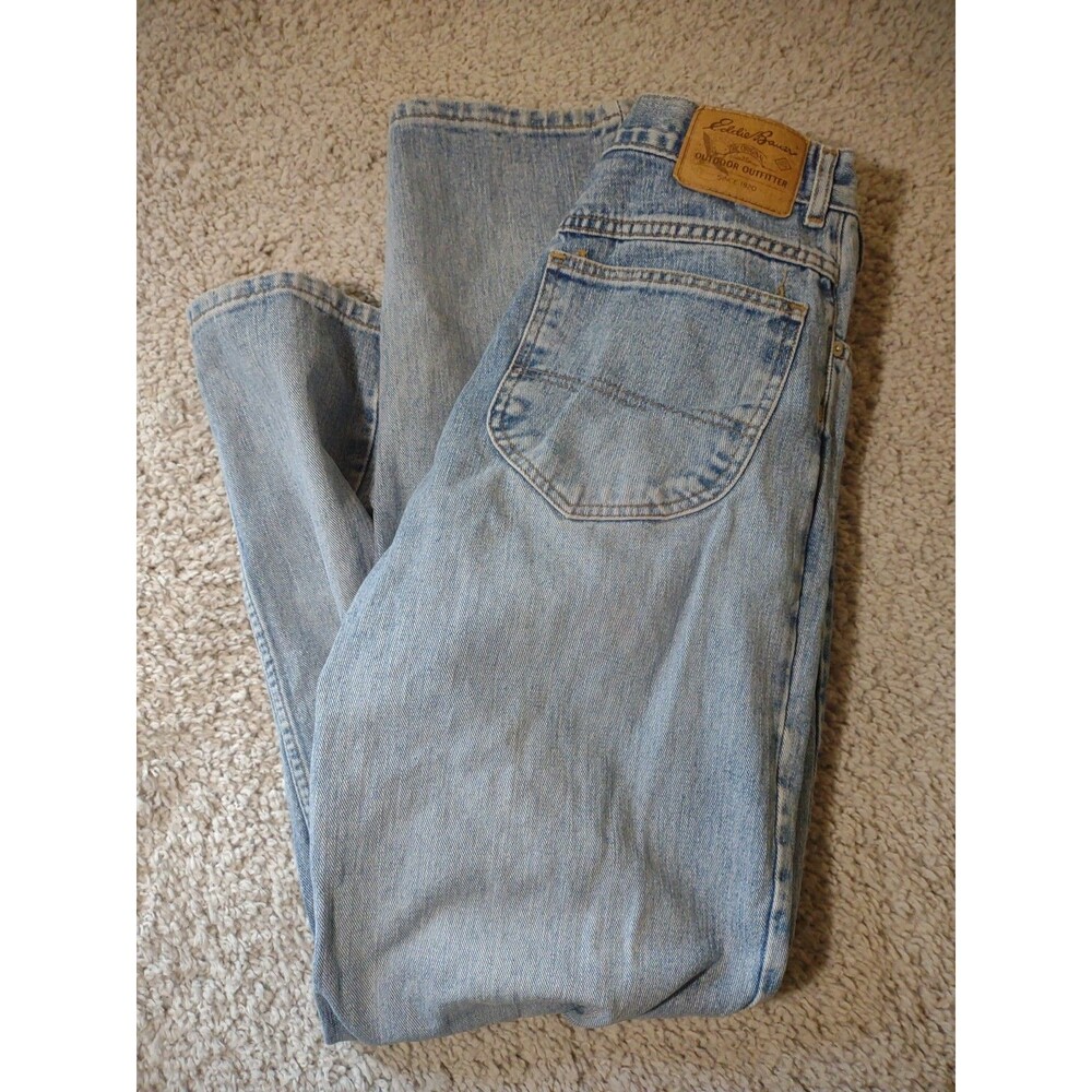 Eddie Bauer Jeans Men's 31X32 Vtg Made In The Usa Medium Wash Rugged Classic